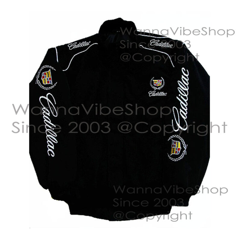 Cadillac Racing Team Pit Crew Motor Jacket Motorsport Autosport Vintage Retro Race Racer Gear Automobile Suit Top Crew Club Jackets Coat Coats_front_image