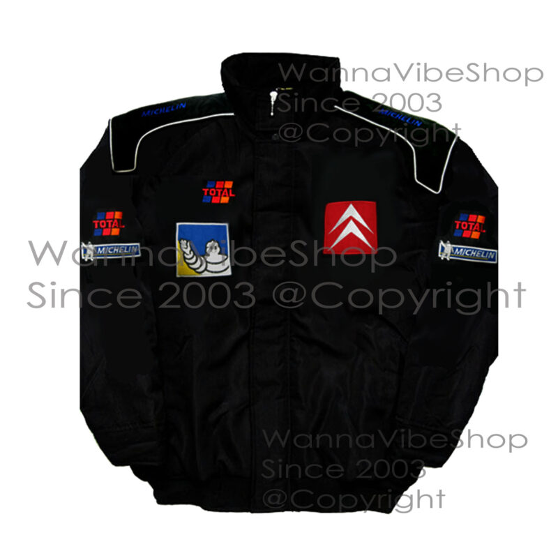 Citroen Racing Team Pit Crew Motor Jacket Motorsport Autosport Vintage Retro Race Racer Gear Automobile Suit Top Crew Club Jackets Coat Coats_front_image