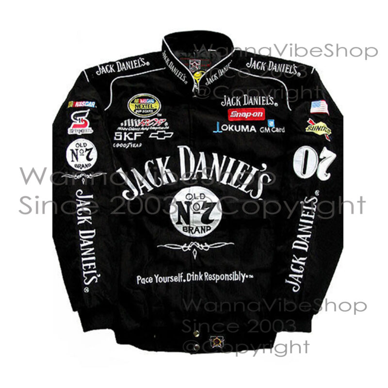 Jack Daniels Racing Team Pit Crew Motor Jacket Motorsport Autosport Vintage Retro Race Racer Gear Automobile Suit Top Crew Club Jackets Coat Coats_front_image