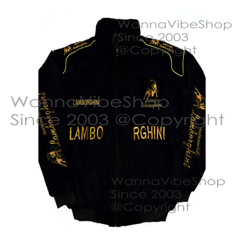 Lamborghini Racing Team Pit Crew Motor Jacket Motorsport Autosport Vintage Retro Race Racer Gear Automobile Suit Top Crew Club Jackets Coat Coats_front_image