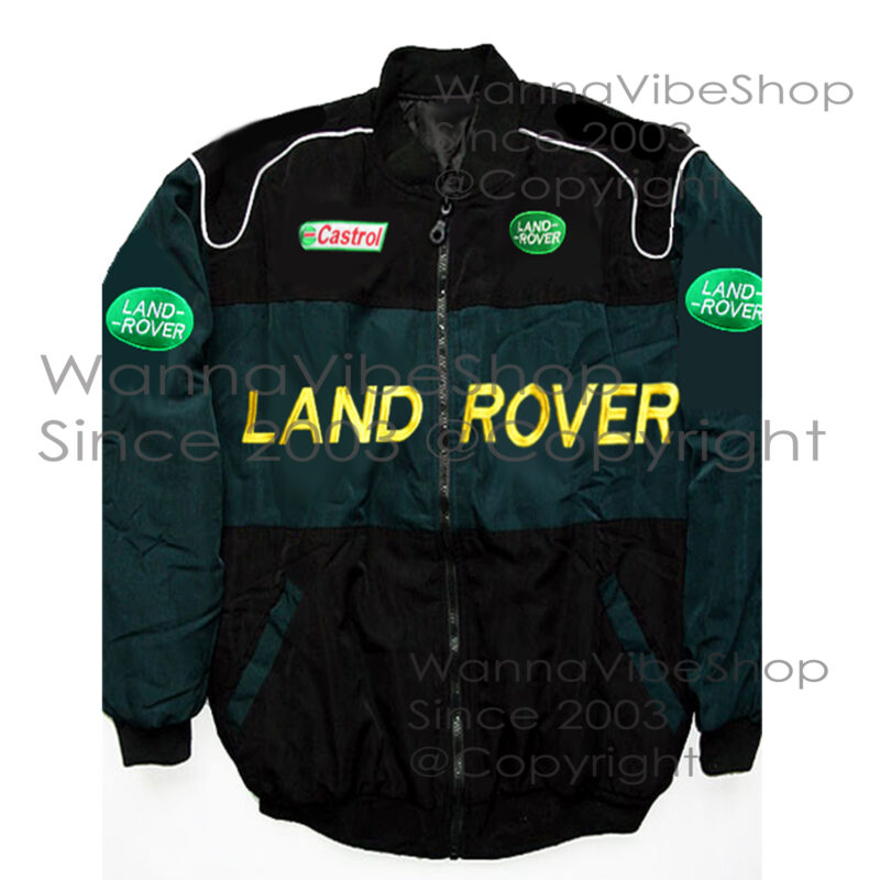 Landrover Racing Team Pit Crew Motor Jacket Motorsport Autosport Vintage Retro Race Racer Gear Automobile Suit Top Crew Club Jackets Coat Coats_front_image
