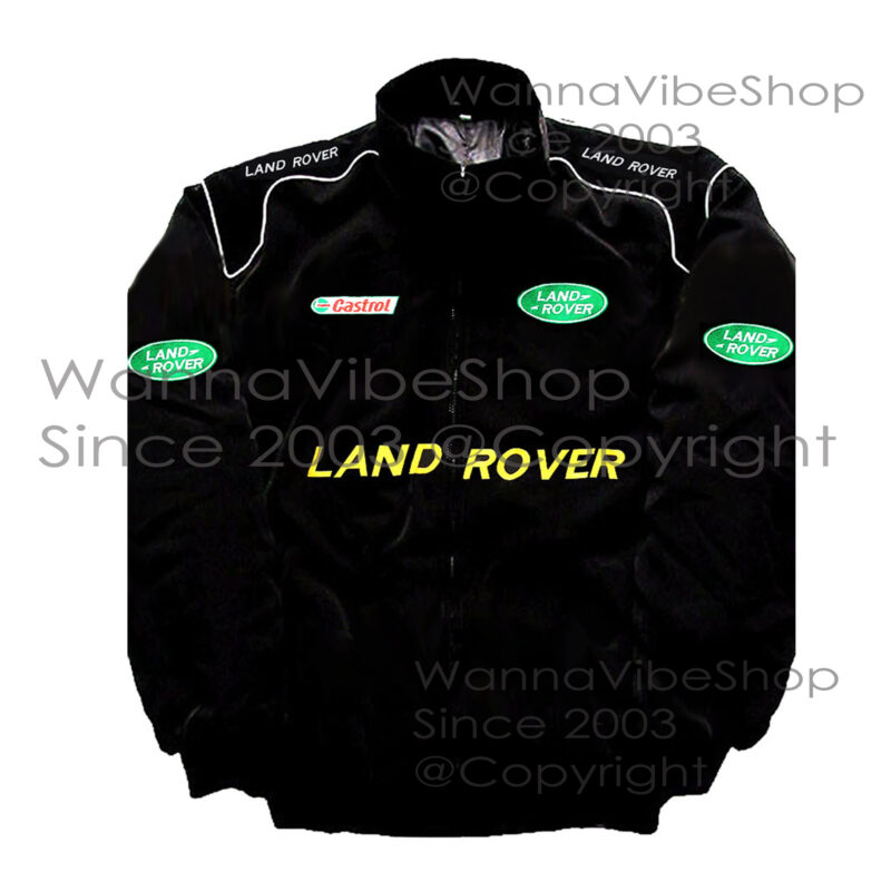 Land Range Rover Racing Team Pit Crew Motor Jacket Motorsport Autosport Vintage Retro Race Racer Gear Automobile Suit Top Crew Club Jackets Coat Coats_front_image