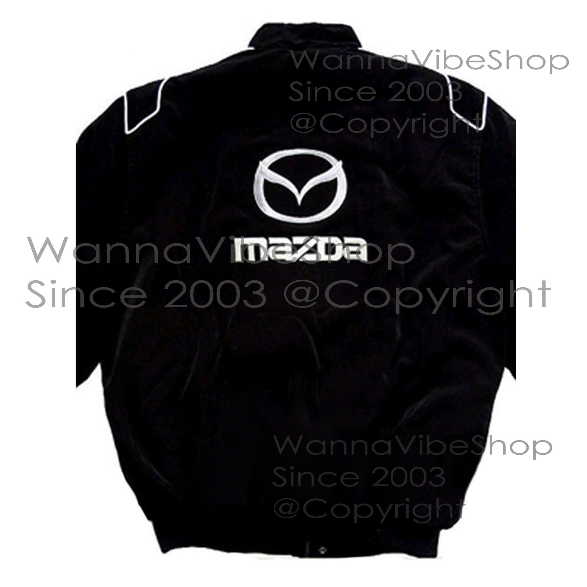 Mazda Racing Team Pit Crew Motor Jacket Motorsport Autosport Vintage Retro Race Racer Gear Automobile Suit Top Crew Club Jackets Coat Coats_back_image