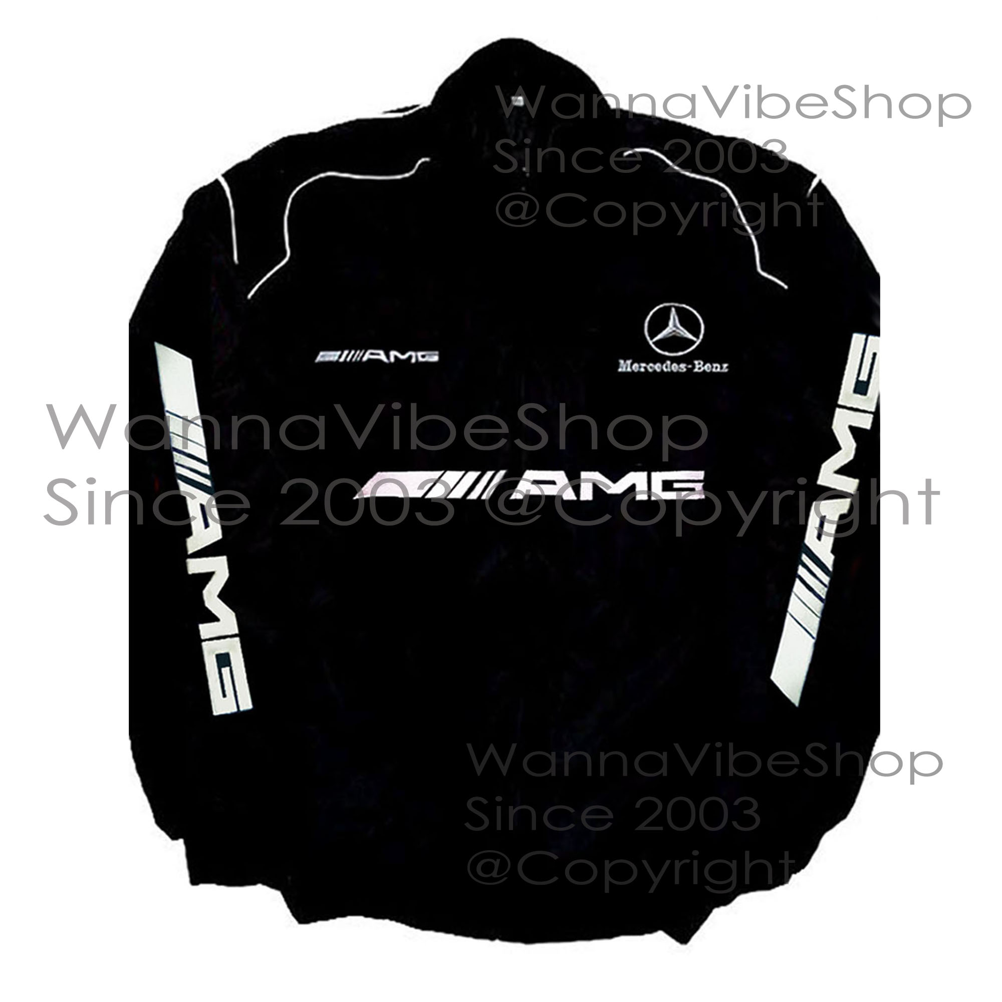 Mercedes Benz AMG Racing Team Pit Crew Motor Jacket Motorsport Autosport Vintage Retro Race Racer Gear Automobile Suit Top Crew Club Jackets Coat Coats_front_image