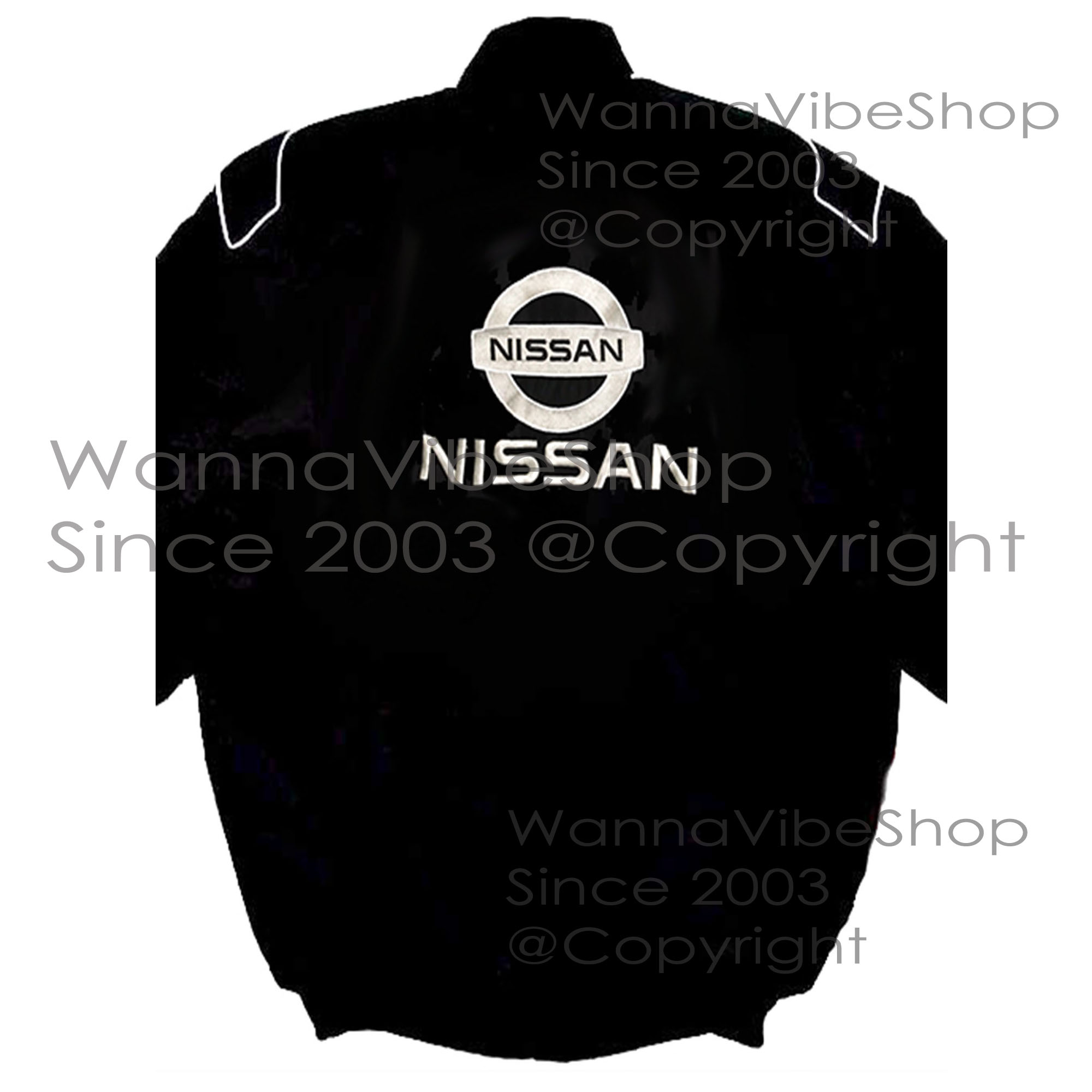 Nissan Racing Team Pit Crew Motor Jacket Motorsport Autosport Vintage Retro Race Racer Gear Automobile Suit Top Crew Club Jackets Coat Coats_back_image