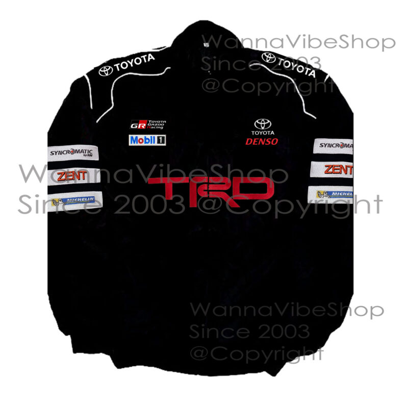 Toyota Racing Team Pit Crew Motor Jacket Motorsport Autosport Vintage Retro Race Racer Gear Automobile Suit Top Crew Club Jackets Coat Coats_front_image