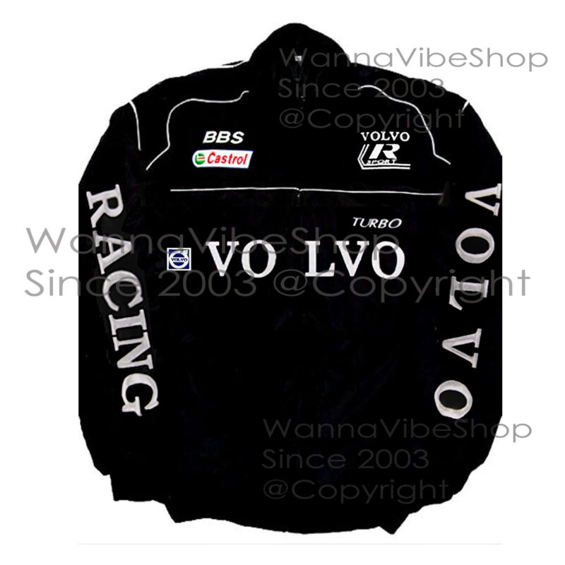 Volvo Racing Team Pit Crew Motor Jacket Motorsport Autosport Vintage Retro Race Racer Gear Automobile Suit Top Crew Club Jackets Coat Coats_front_image